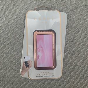 Handl Stick Phone Grip & Stand Luxe Collection Pink Marble